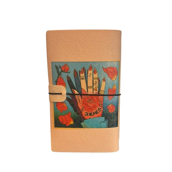 Travelers Notebook Journal Refillable Faux Leather A3 Zodiac Aries Peach - Picture 7 of 7